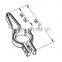 JY-A018|Plastic pipe fittings for pipe system|Rubber fittings for coated pipe|Light lean pipe fittings