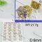 Newly wholesale white titanium golden earrings