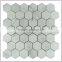 Hexagon 4.8 China white marble mosaics opening times for floor