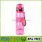 2016 new plastic insulated ecological push button pop up flip top can filter sport 500ml bicycle drinking water bottle