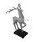 Home garden decoration use eco-friendly resin fawn theme sculpture