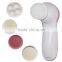 Multi-functional 5 in 1 facial pore cleaning brush manufacturer