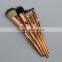 Professional cute makeup brush sets 5pieces metal handle soft synthetic kabuki make up brushes set