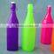 1 Litre Fluorescence Color Home Made Glass Beverage Bottle Juice Jar With Clip Lid