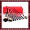 Red Makeup Brush Suit Customize Different Colors Gift Bag