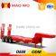 Factory director heavy machine transport trailer, 20ft flatbed semi trailer and 40ft 3 axle low bed semi trailer