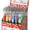 36pcs Tiny Silk Love Roses in 4" Glass Tubes