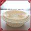 Multi-functional housewares round shape white plastic rattan bread basket