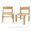 Children's Furniture Solid Beech Wood Children's Chairs child chair without Armrests Natural Varnish
