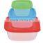 100% BPA- FREE round 3pcs food storage box sets