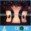 RGB 16 colour light flashing LED waterproof table for ourdoor
