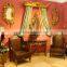 Medieval Reproduction Furniture Console Desk With Wall Mirror