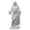 Outdoor decor stone carvings and sculptures hand carved marble regilious jesus christ statue