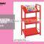 Home Furniture DIY 3-tier Modern Metal Bookcases Book Storage Shelf