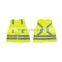 Printed Safety Warning Vest Yellow Safety Vest