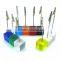 alligator place card holder memo clips with square resin base, ten different colors , 10 of each set,115mm tall