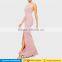 2017 women party long wedding evening maxi dresses Sexy mermaid halter backless split cocktail dresses for prom night