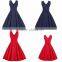 Women's Bodycon Mini Style Retro Sleeveless Swing Cocktail Evening Party Dress