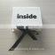 Matte white cardboard black logo gift box, unique cardboard box packaging for small gift