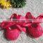 Baby girls' boutique shoes bowknot pattern design soft sole tassel baby shoes