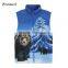 Cheap Clothing Wholesale Warm Casual Animal Printed Men Vest