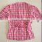 100%COTTON YARN DYED CHECK Girls SHIRT- SLIM FITTED