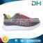 Hot selling grey mesh upper colored woman online shopping shoe
