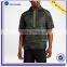 New Design Raglan Short Sleeves 100%polyester Camo Half-zip Man Golf Jacket