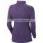 100% polyester heavyweight underwear ladies 1/2 zip training long sleeved shirt