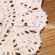 Modern style 25cm Vintage Style Floral Hand Crochet Handmade Cotton Beige Doily Cup Table Mat Doilies Crochet Placemat Coasters