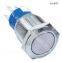 2016 hot sale 19mm Waterproof Metal Push Button Switch with Momentary/Locked 1NO1NC,2NO2NC with/without LED