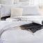 Guangzhou bed linen manufacturer 300 Thread count white color cotton bedsheets bedding sets