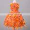 Alibaba sale kid frock designs applique flower latest formal dress patterns for girls