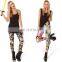 Wholesale sublimation fashion patterned leggings for women