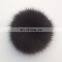 Hand made large fox fur ball for garment/shoes/hat/keychain decoration