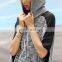 CHEFON Women nubby detail super comfy marled poncho style hoodie,oversized fit hoodie