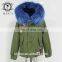 Irisfox 2016 winter warm raccoon fur hooded coat