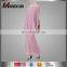 OEM Supply Malaysia Women Baju Kurung Pink Pleated Two Pieces Muslim Ladies Dress Islamic Clothing