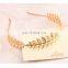 Women Girl Golden Leaf Party Hair Head Band Headband Hoop Headpiece