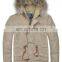 Men's Winter Warm Down Jacket With Real Fur on Hood