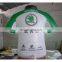 Inflatable advertising Replica/inflatable green and white T-shirt with full digital printing