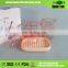 Transparent Red Plastic Rectangle 3pcs Bathroom Sanitary Set China