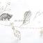Wedding Hair Jewelry Accessories Crystal Pearl Bridal Hair Vine Dainty Leaf Charm Headband Wedding prom party Baby's Headpiece