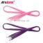 printed pink color ribbon shoe laces