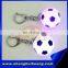 Keychain for Souvenir and Gift Flashing Football Round Shape Ball Light up Key Chain