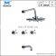 Economic Bath Shower Set With 3 Handle Sun Style Rain Shower Faucet Set
