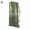 Alibaba China factory supply 50lbs green polypropylene large sand bags