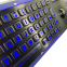 Vandal-proof stainless steel industrial keypad with trackball for military