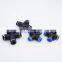 10pcs a lot one touch plastic tube 4 way pneumatic plastic fittings X type 4mm 6mm 8mm 10mm 12mm quick hose connector four joint