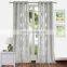 Luxury Quality Sheer Grey Cutting Velvet Ready Made Curtain